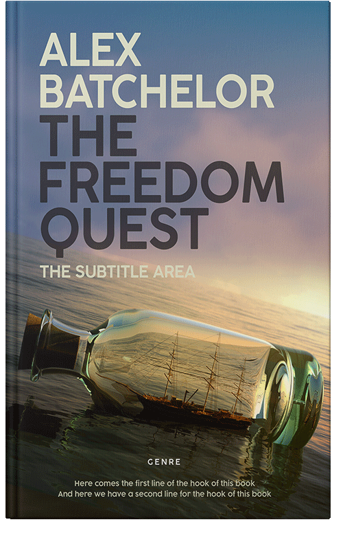 Front view of Premade Travel Book Cover - Mako