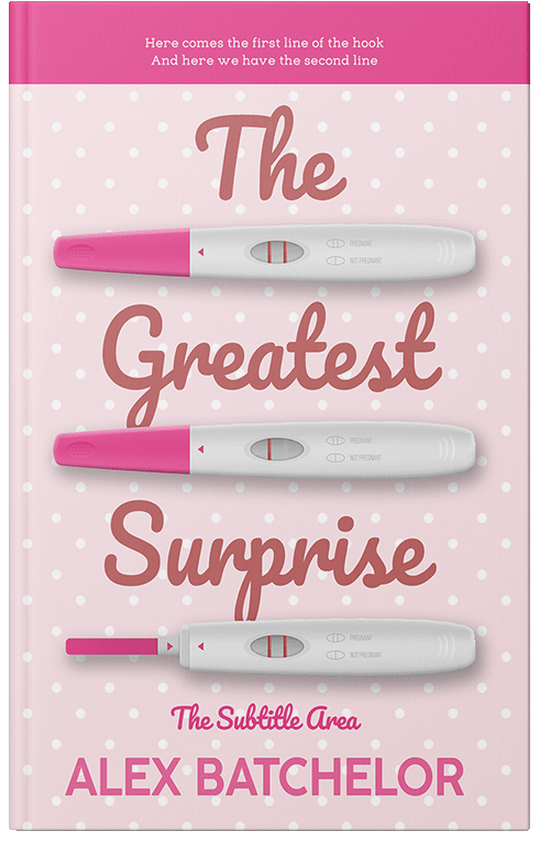 Front view of Premade Health & Mind & Body Book Cover - Dawn Pink