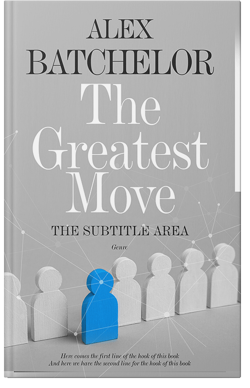 Front view of Premade Business Book Cover - Silver