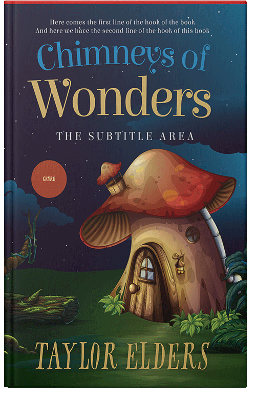 Front view of Premade Fantasy Book Cover - Shark