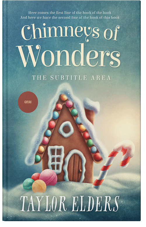 Front view of Premade Fantasy Book Cover - Smalt Blue