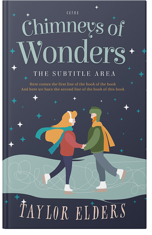 Front view of Premade Romance Book Cover - Bright Gray