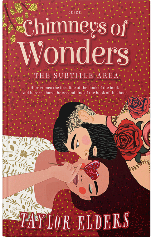 Front view of Premade Romance Book Cover - Tall Poppy