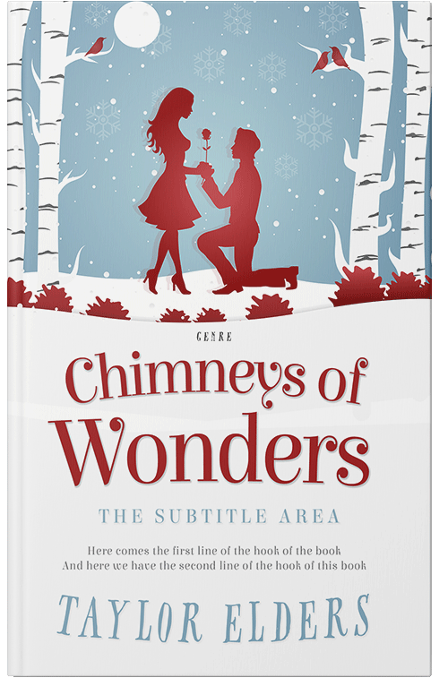 Front view of Premade Romance Book Cover - Rock Blue