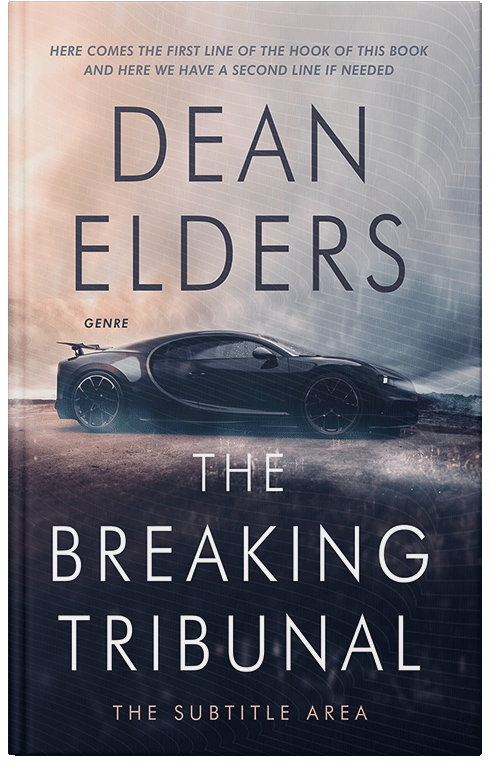 Front view of Premade Science Fiction Book Cover - Soft Amber