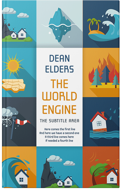 Front view of Premade Environment & Ecology Book Cover - Harvest Gold