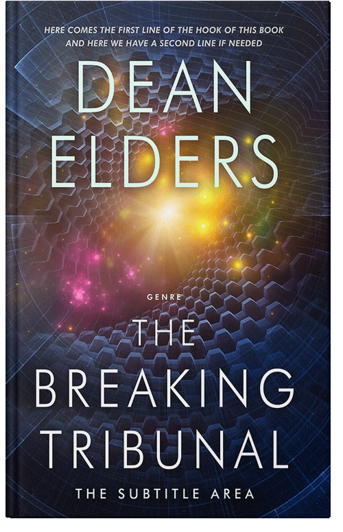 Front view of Premade Science Fiction Book Cover - Steel Gray