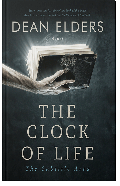 Front view of Premade Religion & Spirituality Book Cover - Outer Space