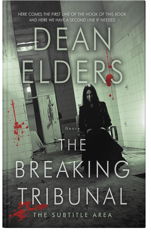 Front view of Premade Mystery & Thriller & Suspense Book Cover - Lunar Green