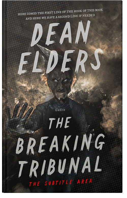 Front view of Premade Horror Book Cover - Zeus