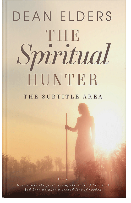 Front view of Premade Religion & Spirituality Book Cover - Chamois