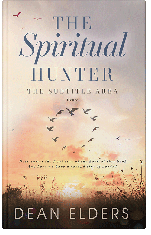 Front view of Premade Religion & Spirituality Book Cover - Almond