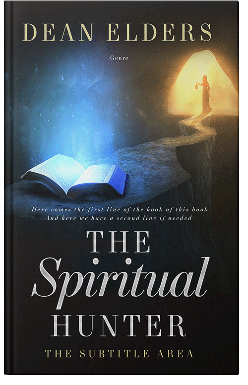 Front view of Premade Religion & Spirituality Book Cover - Shark