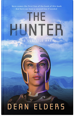 Premade Book Cover Cornflower Blue