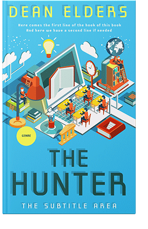 Pre Made Book Cover Picton Blue