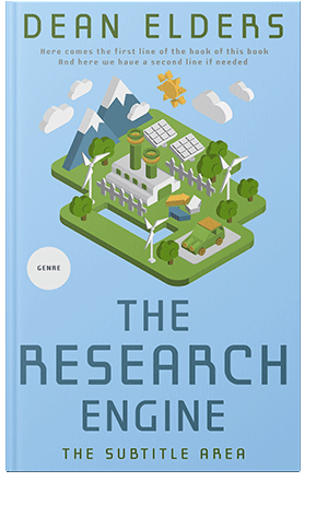 Pre Made Book Cover Blizzard Blue