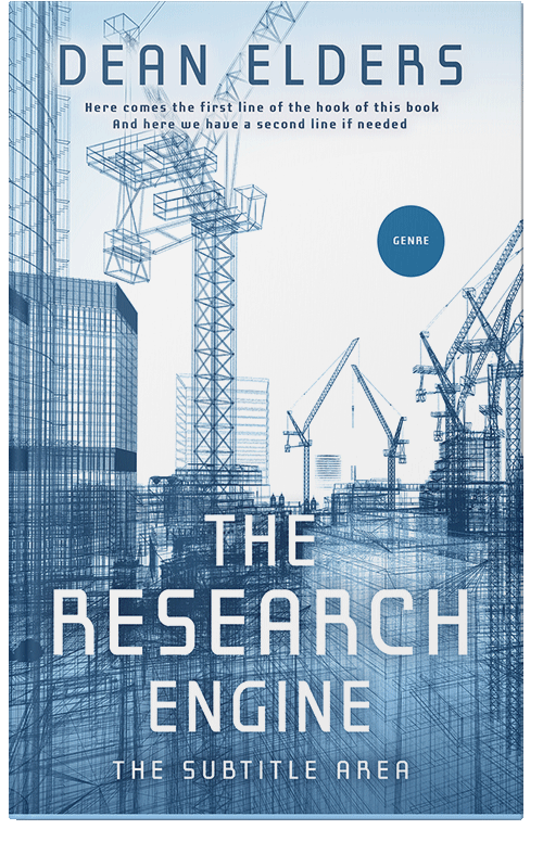 Front view of Premade Business Book Cover - Wedgewood