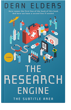 Pre Made Book Cover Eastern Blue