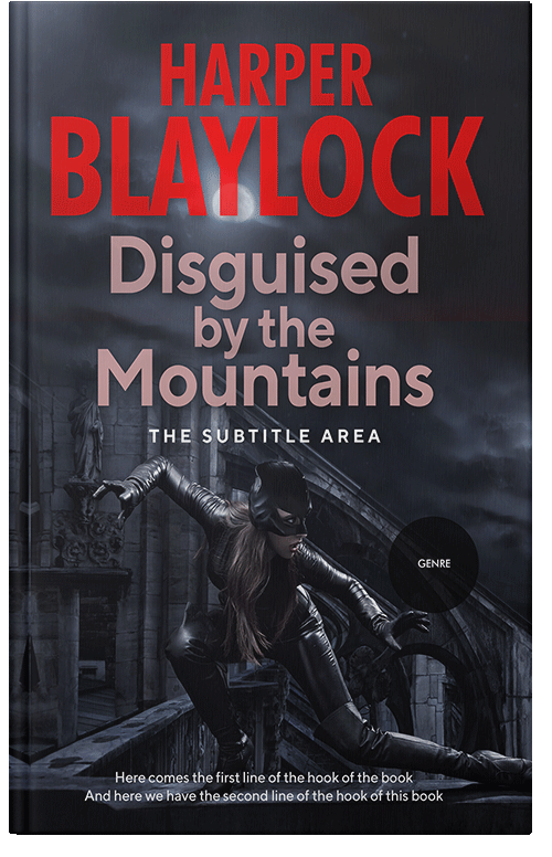 Front view of Premade Action & Adventure Book Cover - Ebony Clay