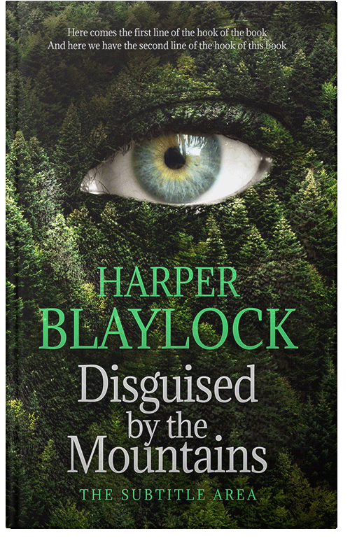 Front view of Premade Mystery & Thriller & Suspense Book Cover - Hunter Green