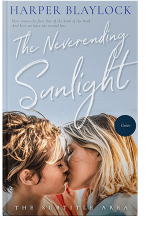 Pre Made Book Cover Silver Sand