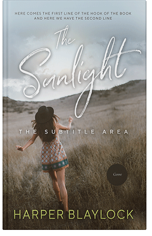 Premade Book Cover Silver Sand