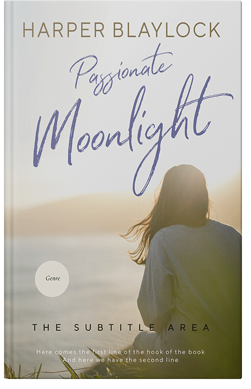 Front view of Premade Romance Book Cover - Timberwolf