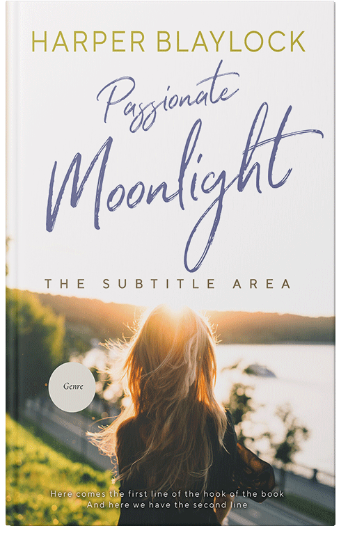 Front view of Premade Romance Book Cover - Fuscous Gray