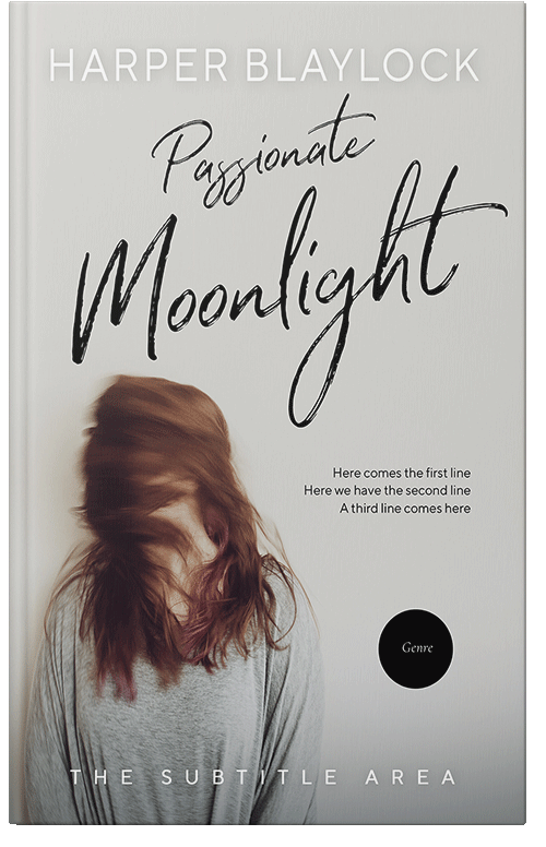 Front view of Premade Surreal Book Cover - Timberwolf