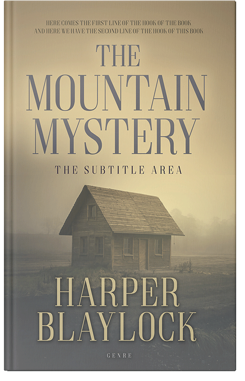 Front view of Premade Mystery & Thriller & Suspense Book Cover - Pale Oyster