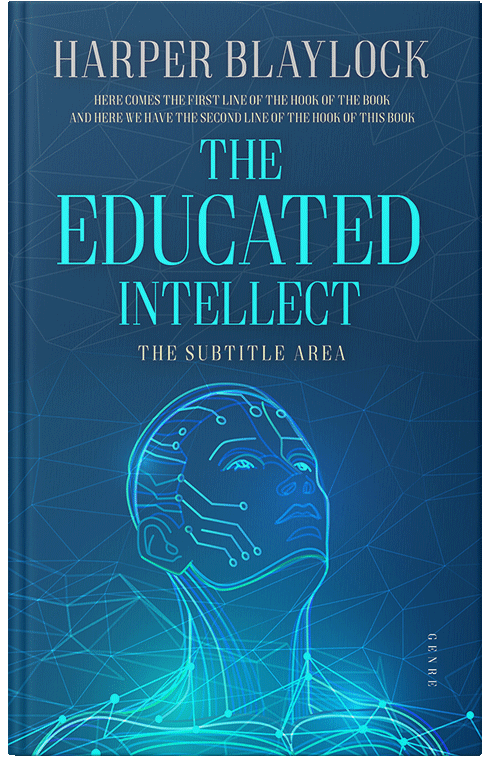 Front view of Premade Science Fiction Book Cover - Catalina Blue