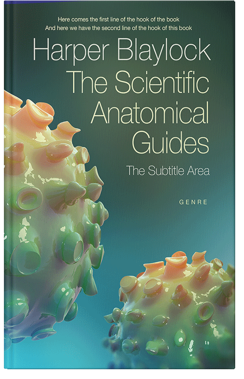Front view of Premade Science & Nature Book Cover - Mineral Green