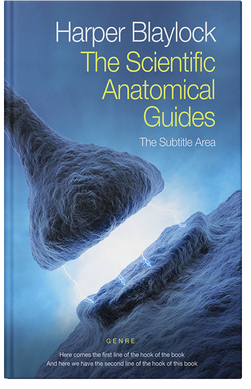 Front view of Premade Science & Nature Book Cover - Chambray