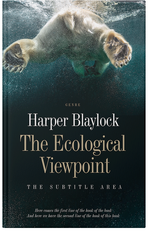 Front view of Premade Environment & Ecology Book Cover - Tea