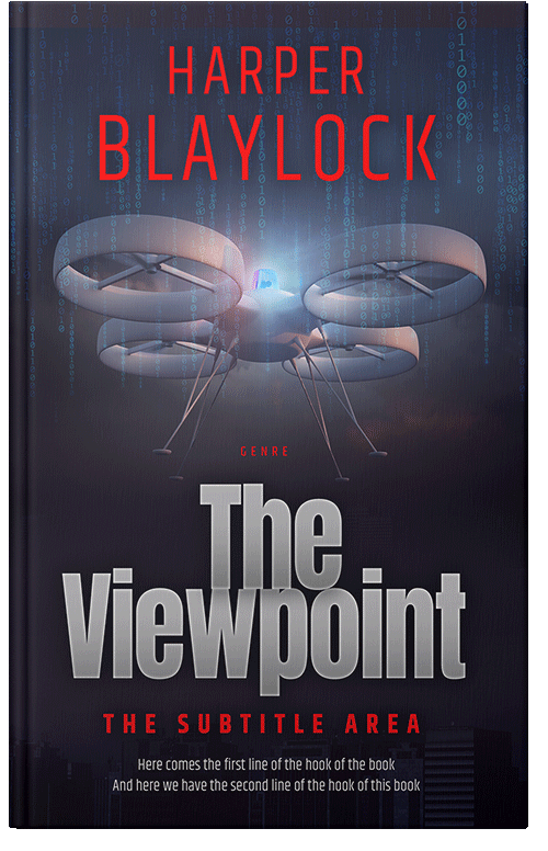 Front view of Premade Mystery & Thriller & Suspense Book Cover - Steel Gray