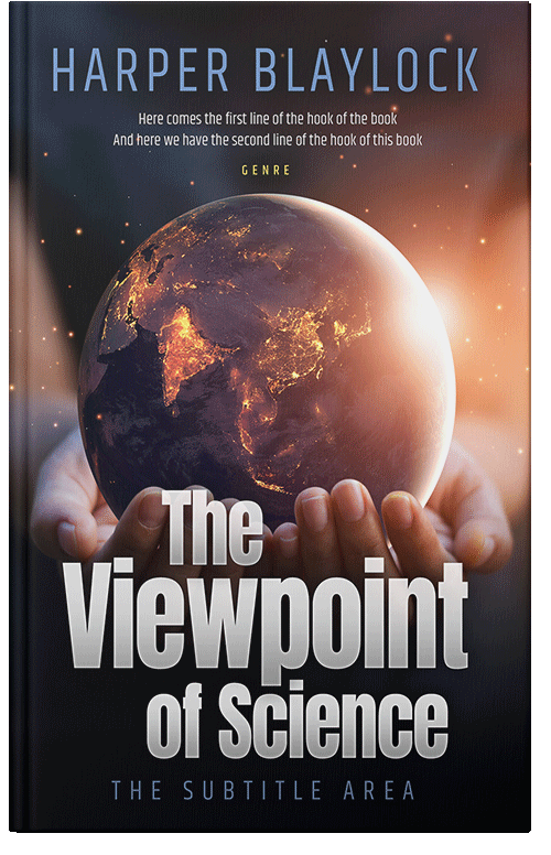 Front view of Premade Science & Nature Book Cover - Clam Shell