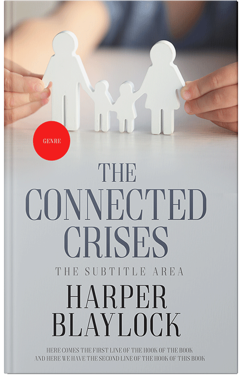 Front view of Premade Politics & Law & Society Book Cover - Swiss Coffee