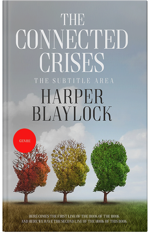 Front view of Premade Politics & Law & Society Book Cover - Gray Chateau