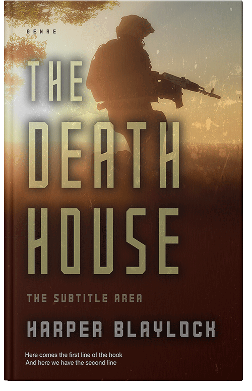 Front view of Premade Action & Adventure Book Cover - Clinker