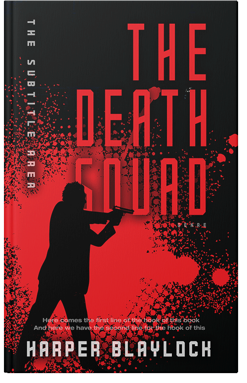 Front view of Premade Mystery & Thriller & Suspense Book Cover - Alizarin Crimson