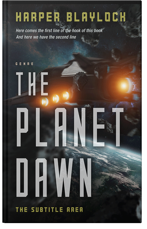 Front view of Premade Science Fiction Book Cover - Bison Hide