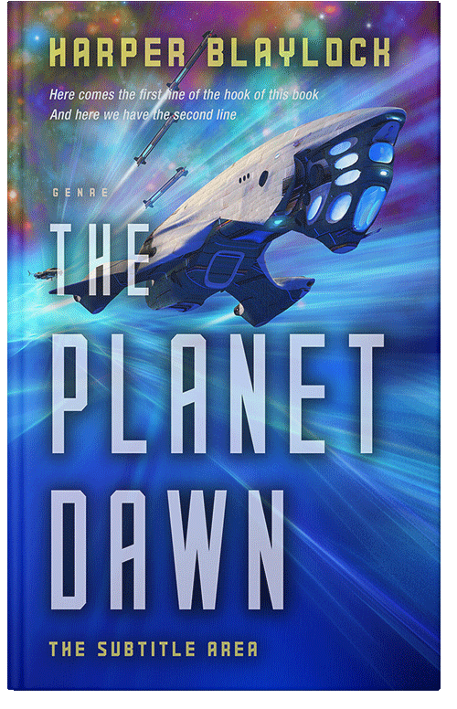 Front view of Premade Science Fiction Book Cover - St Tropaz