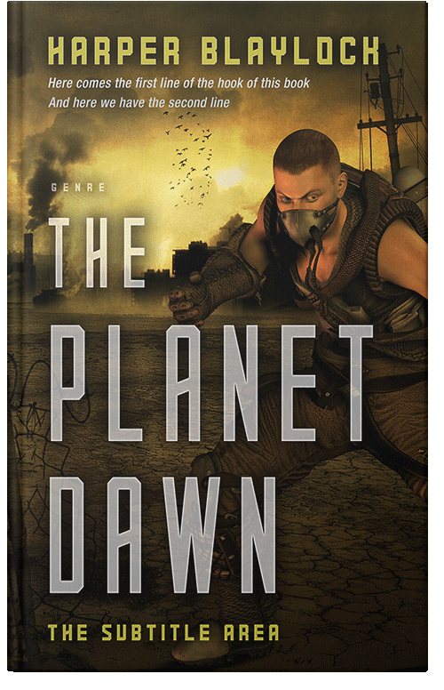 Front view of Premade Apocalyptica Book Cover - Sorrell Brown