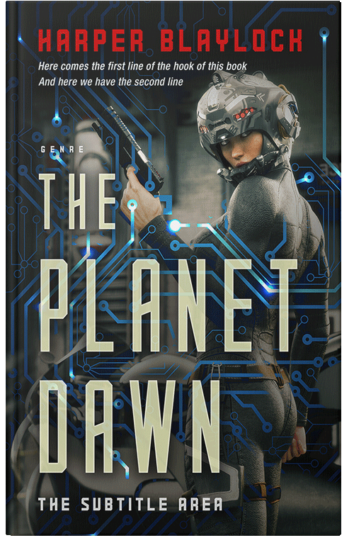 Front view of Premade Science Fiction Book Cover - Vanilla