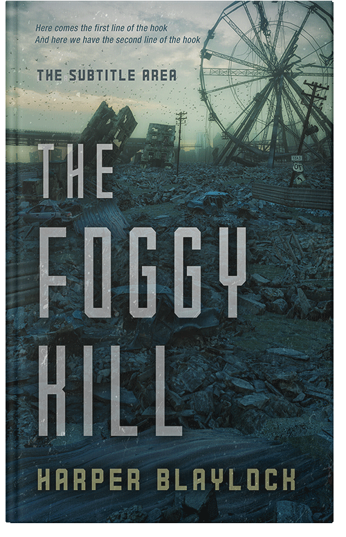 Front view of Premade Apocalyptica Book Cover - Bud