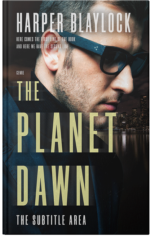 Front view of Premade Mystery & Thriller & Suspense Book Cover - Shark