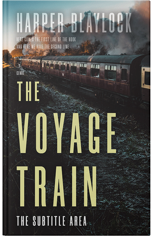 Front view of Premade Travel Book Cover - Chino