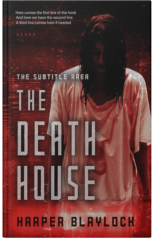 Front view of Premade Horror Book Cover - Coffee Bean