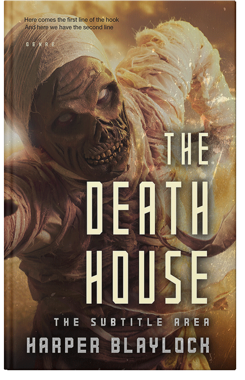 Front view of Premade Horror Book Cover - Cork