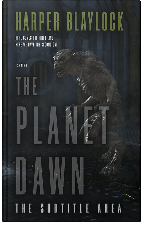 Front view of Premade Fantasy Book Cover - Woodsmoke